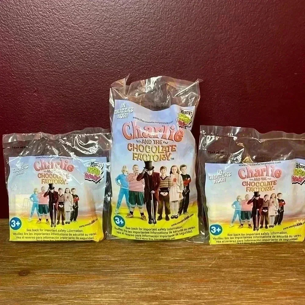 2005 Wendy’s Kids Meal Charlie and The Chocolate Factory Toys